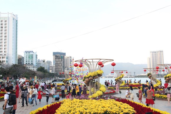 Đà Nẵng ngập tràn sắc xuân với đường hoa Tết ảnh 1