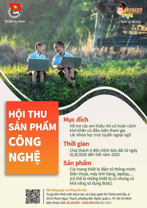 Hội thu sản phẩm công nghệ tặng trẻ khó khăn ảnh 1