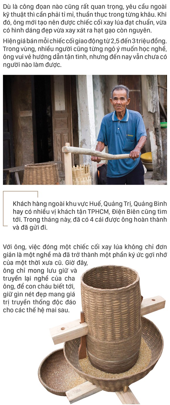 Ông lão giữ nghề đóng cối xay lúa ảnh 17