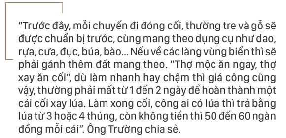 Ông lão giữ nghề đóng cối xay lúa ảnh 8