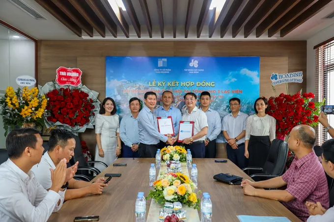 Tập đoàn Xây dựng Hòa Bình và Công ty Cổ phần Thái – Holding ký kết hợp đồng tổng thầu thi công hơn 3.000 tỷ đồng