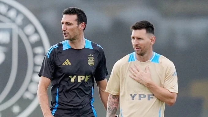 Coach Lionel Scaloni and star Lionel Messi were both absent from the final group stage match against Peru.