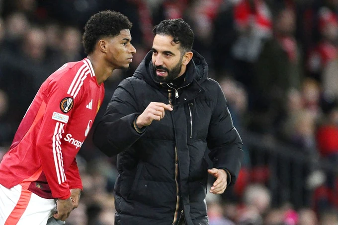 HLV Ruben Amorim nhanh chóng nhận ra không thể đặt niềm tin vào Marcus Rashford.