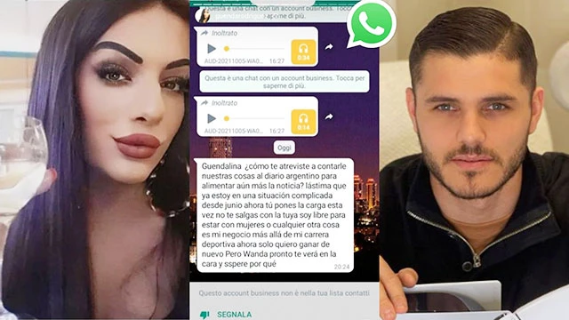 El mensaje de texto de Guendalina anunció que pronto se casaría con Icardi