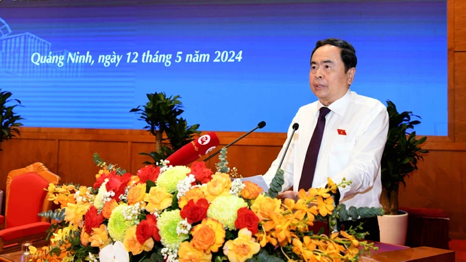 Phó Chủ tịch Thường trực Quốc hội Trần Thanh Mẫn kết luận hội thảo. Ảnh: LÂM HIỂN 