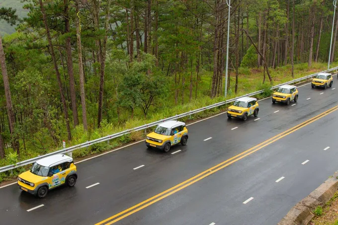 Lado Taxi triển khai dịch vụ du lịch đặc biệt bằng VinFast VF 3 tại Đà Lạt và Đức Trọng (Lâm Đồng).