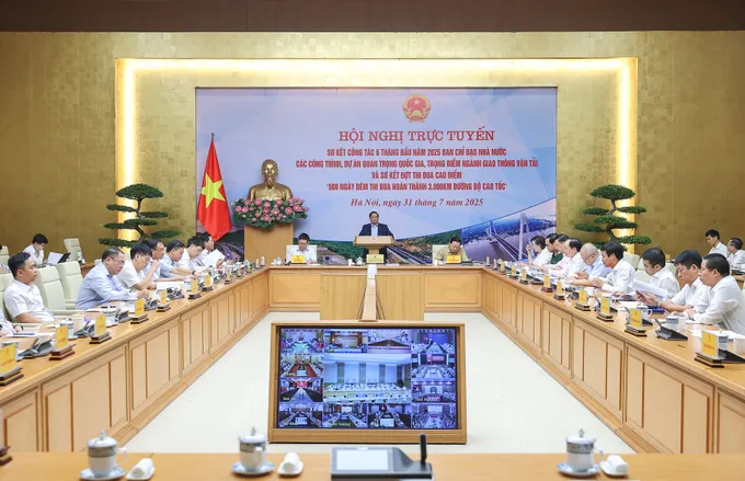 Ban chỉ đạo nhà nước các công trình, dự án quan trọng quốc gia, trọng điểm ngành tổ chức hội nghị trực tuyến sơ kết công tác 6 tháng đầu năm 2025