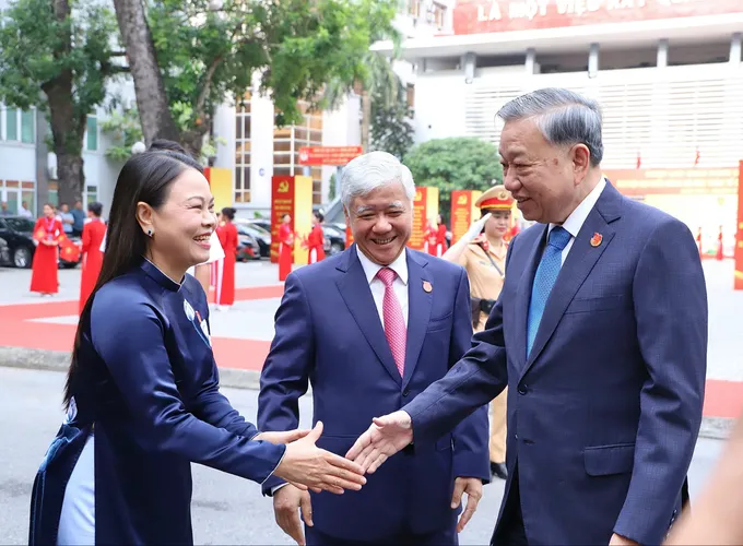 Tổng Bí thư Tô Lâm đến dự Đại hội Đảng bộ MTTQ, các đoàn thể Trung ương lần thứ I, nhiệm kỳ 2025-2030