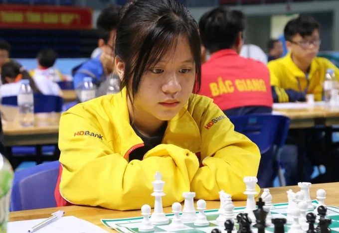 Kỳ thủ Nguyễn Thiên Ngân dự giải trẻ U20 thế giới 2025 lần này. Ảnh: CHESSVN