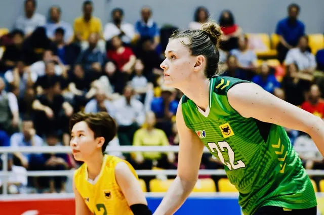 VTV Bình Điền Long An đã chiến thắng để giành vị trí hạng 3 chung cuộc. Ảnh: DŨNG PHƯƠNG