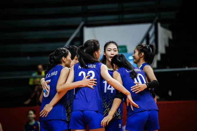 Đội tuyển bóng chuyền nữ trẻ Việt Nam bị hủy kết quả thi đấu theo phán quyết của FIVB. Ảnh: FIVB