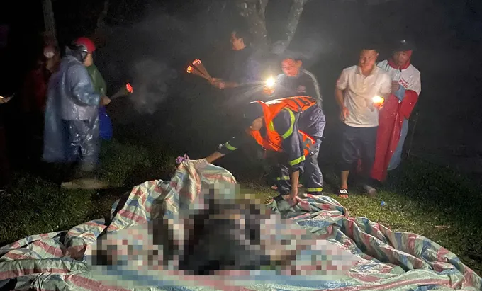 Nạn nhân đã được lực lượng chức năng trục vớt lên bờ