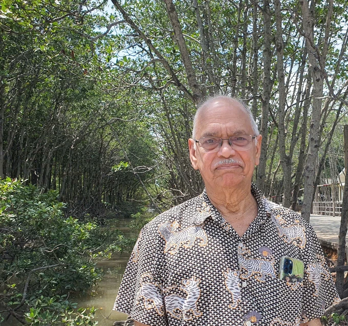 Nhà báo Mohammed Rasoodeen, Tổng biên tập tờ Colombo Times, Sri Lanka. Ảnh: THỤY VŨ Nhà báo Sri Lanka.jpg