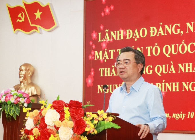 Trưởng Ban Chính sách, chiến lược Trung ương Nguyễn Thanh Nghị thăm, chúc tết tại Cà Mau