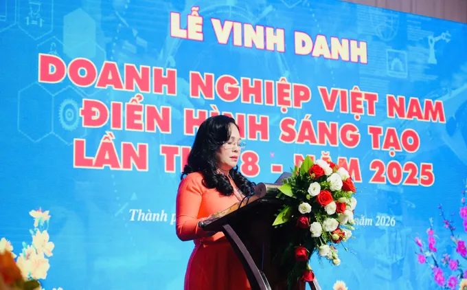 Bà Phan Thị Mỹ Yến phát biểu tại sự kiện vinh danh IMG_2243.jpeg