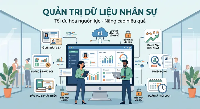 Đồng hàng cùng doanh nghiệp trong quản trị dữ liệu nhân sự và hợp đồng lao động điện tử