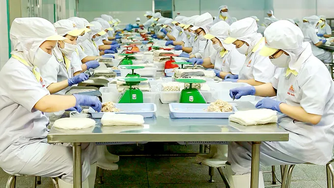 Sản xuất hàng xuất khẩu tại một doanh nghiệp ở TPHCM. Ảnh: Minh Xuân C2a.jpg