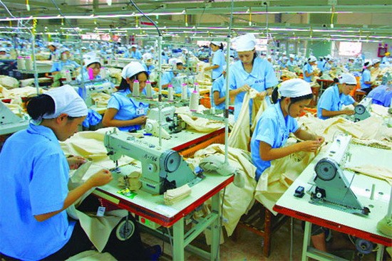 雖然美國已退出跨太平洋夥伴關係協定(TPP)，但外商仍然看好越南紡織品成衣行業的發展勢頭。（示意圖源：互聯網）