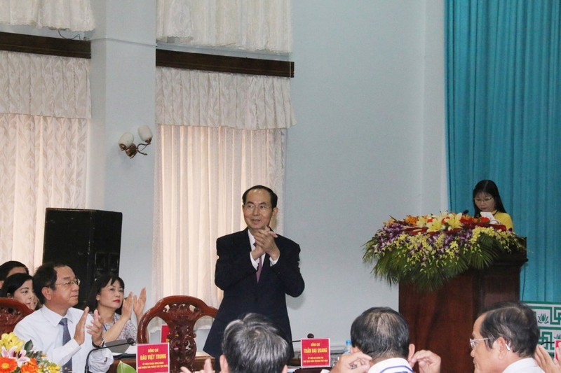 國家主席陳大光出席研討會。（圖源：翠安）
