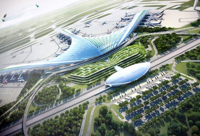 不許拖延隆城機場項目建設進度。圖為隆城機場效果圖。（圖源：互聯網）
