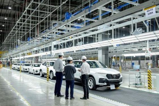 Vinfast：今年6月間準備把汽車生產廠組合全部投產。（圖源：芳簪）