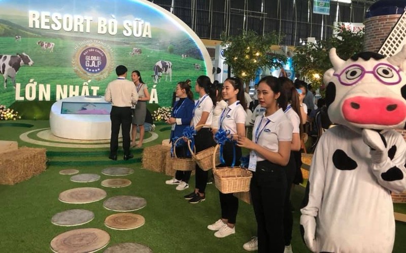 越南牛奶工業與奶製品展一瞥。（圖源：Vietnam Dairy）