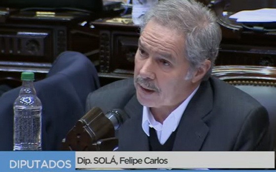 阿根廷外交部長費利佩‧卡洛斯‧索拉。（圖源：視頻截圖）