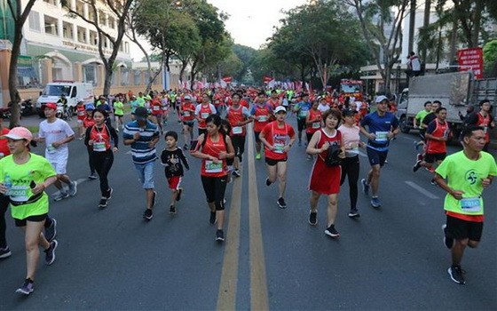 有近1萬3000人參加胡志明市國際馬拉松賽。（示意圖源：互聯網）