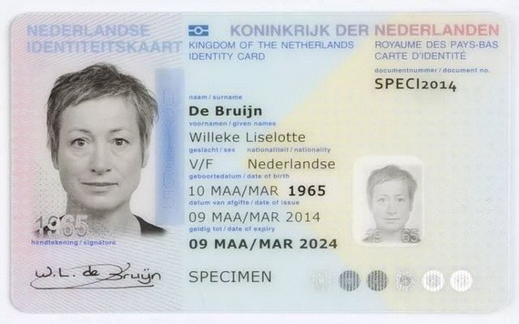 荷蘭身份證擬不標註性別。（示意圖源：互聯網）