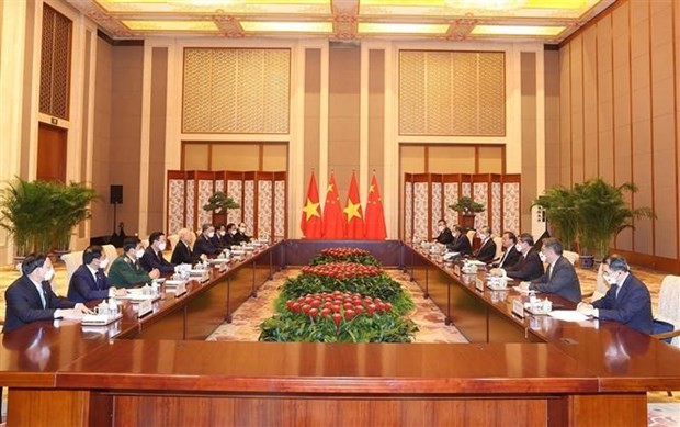黨中央總書記阮富仲會見中國國務院總理李克強 ảnh 1