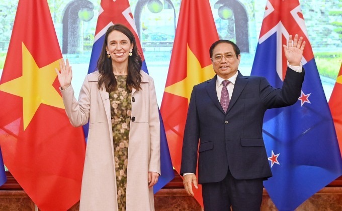 新西蘭總理正式訪問越南