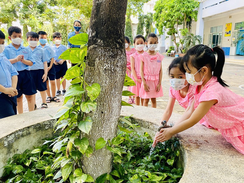 Phong trào xây dựng trường học xanh sạch đẹp và an toàn tại trường THCS  Trực Thái huyện Trực Ninh