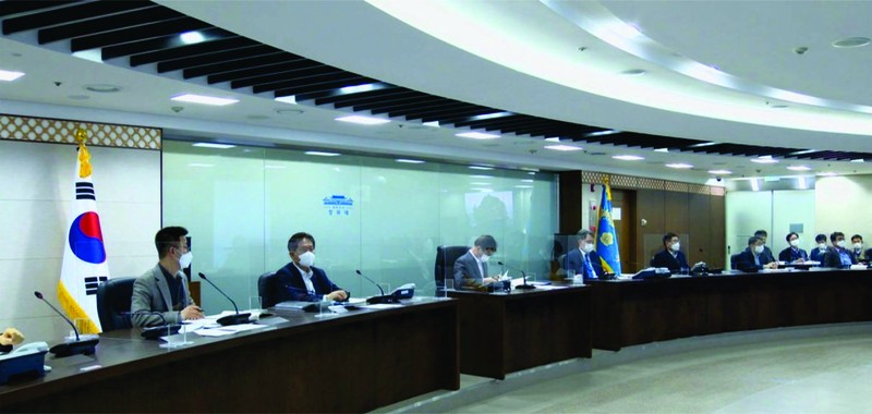 韓國國家安全保障會議現場照。