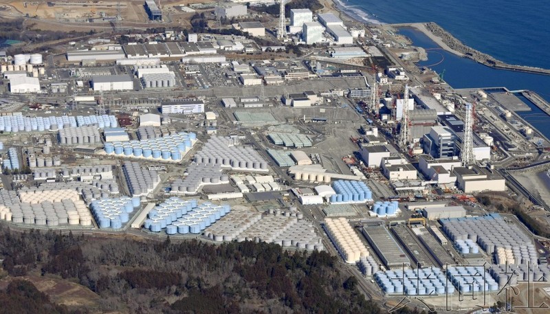 圖為東京電力公司福島第一核電站。（共同社）