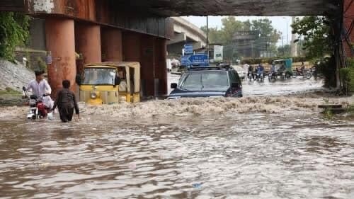 巴基斯坦水災情形。（取自謝樹發facebook）