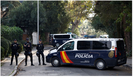 西班牙多地收到含爆炸物郵件