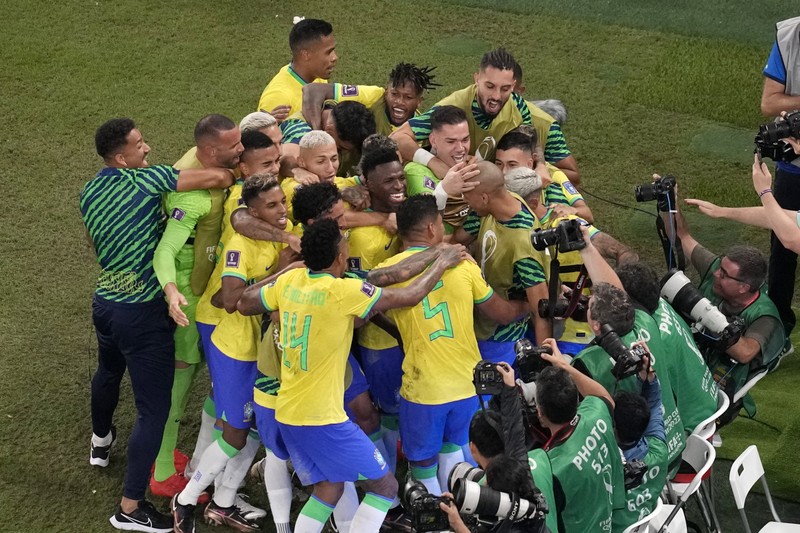 巴西球員慶祝進球（圖源：互聯網） 