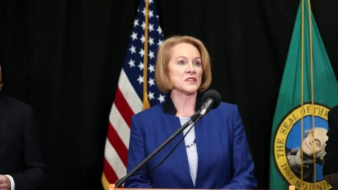 Thị trưởng Seattle Jenny Durkan. (Ảnh: Reuters) Thị trưởng Seattle: Người biểu tình lập ‘khu tự trị đồi Capitol’ là yêu nước - 1
