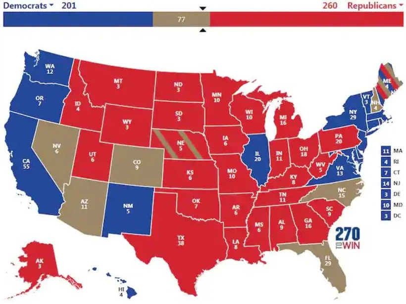 Bầu cử Mỹ 2020: 3 kịch bản ông Trump giành chiến thắng phiếu đại cử tri ảnh 3 Nguồn: Washington Post