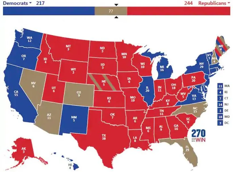 Bầu cử Mỹ 2020: 3 kịch bản ông Trump giành chiến thắng phiếu đại cử tri ảnh 4 Nguồn: Washington Post