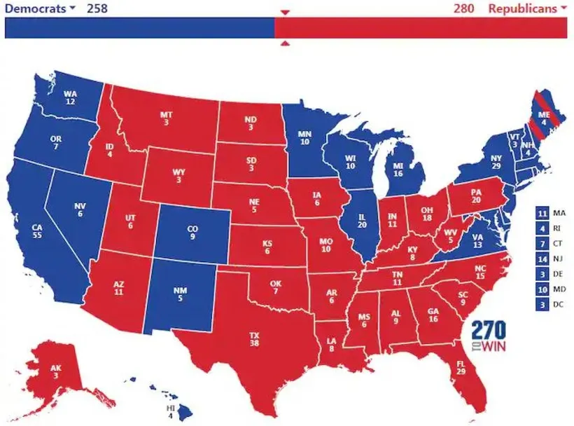 Bầu cử Mỹ 2020: 3 kịch bản ông Trump giành chiến thắng phiếu đại cử tri ảnh 6 Nguồn: Washington Post