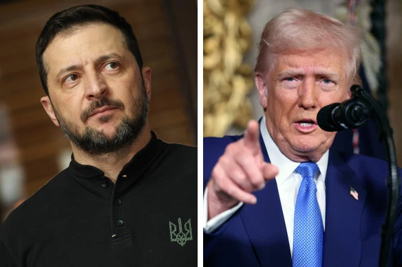 Volodymyr Zelensky và Donald Trump.Tín dụng:Hình ảnh Getty, AP