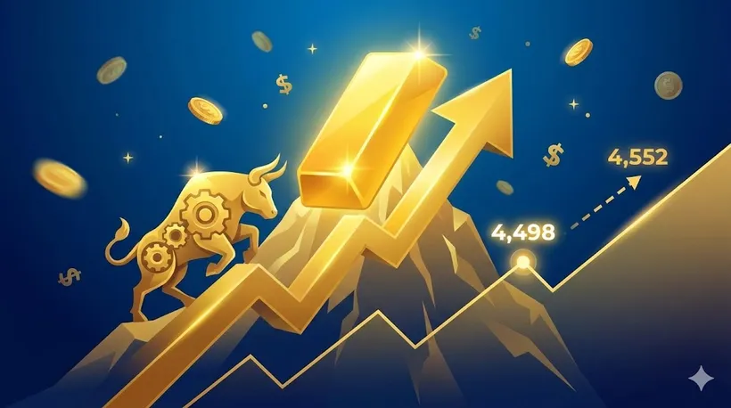 Giá vàng lập đỉnh mới, mục tiêu kế tiếp 4.552 USD