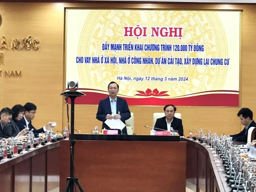 Hội nghị đẩy mạnh triển khai chương trình 120.000 tỷ đồng cho vay nhà ở xã hội, nhà ở công nhân, dự án cải tạo, xây dựng lại chung cư do NHNN tổ chức nhnn-4699.jpg
