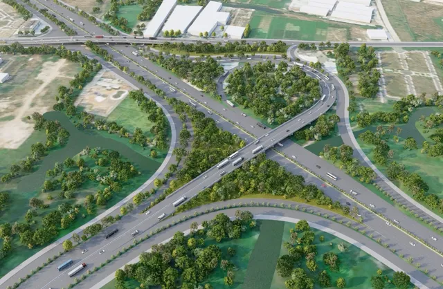 Phối cảnh một nút giao thuộc dự án cao tốc TPHCM-Mộc Bài- một dự án hạ tầng trọng điểm của TPHCM