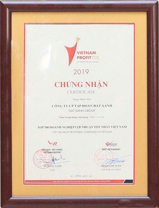 Đất Xanh xuất sắc vào top đầu doanh nghiệp BĐS lợi nhuận tốt nhất 2019 ảnh 2