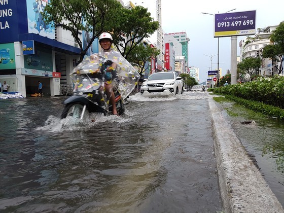 Downpour, storm-force wind rush down Central provinces ảnh 7