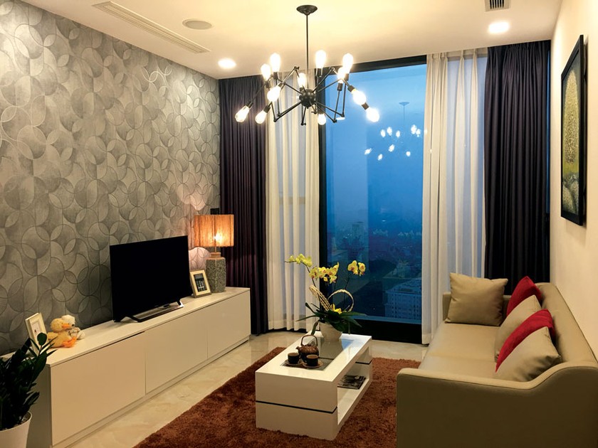 Tạo điểm nhấn ấm cúng cho phòng khách ảnh 3