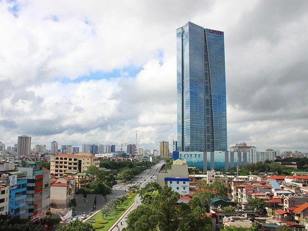 Lotte Center Hanoi is a complex of high-class apartment, Grade A office, 5-star hotel and modern shopping center. (Illustrative image. Photo: VNA)
