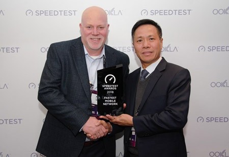 VinaPhone leader received the Speedtest Awards